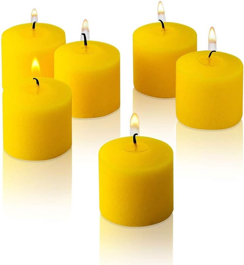 PARNOO Set of 72 Votive Citronella Candles - Summer Scented Candles - for Indoor/Outdoor Use - 10 Hour Burn Time - Made in USA - Image 4